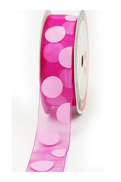 ÖZ-EL AŞ Organza Polka Dot Ribbon - 2.5 cm 5 Mt 150 023