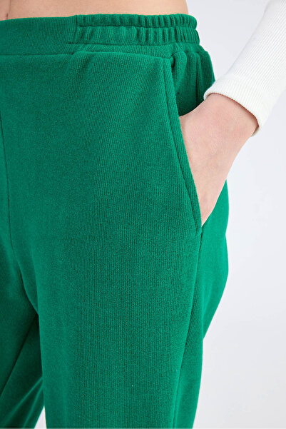 Vitrin Elastic Waist Pleated Knitwear Trousers