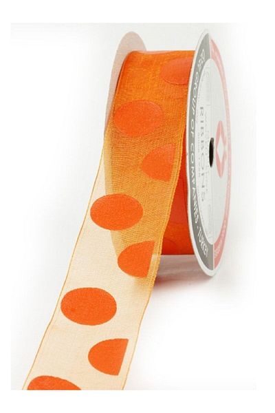 ÖZ-EL AŞ 2.5 cm 5 Mt 150 024 Model Polka Dot Organza Ribbon
