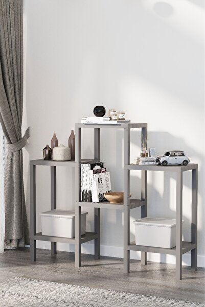 Tiklasende Ombeg Dekoratif 6 Bölmeli Plastik Çok Amaçlı Banyo Dolabı Saksılık...