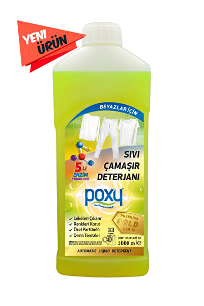 Poxy Beyazlar için Sıvı Deterjan 1000 ml
