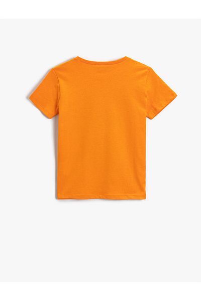 Koton Kurzarm-T-Shirt aus Baumwolle mit Totenkopf-Print