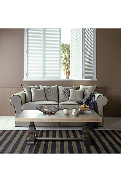 Coastal Homes Dorchester Sofa - Keten Kılıflı Koltuk - 250cm