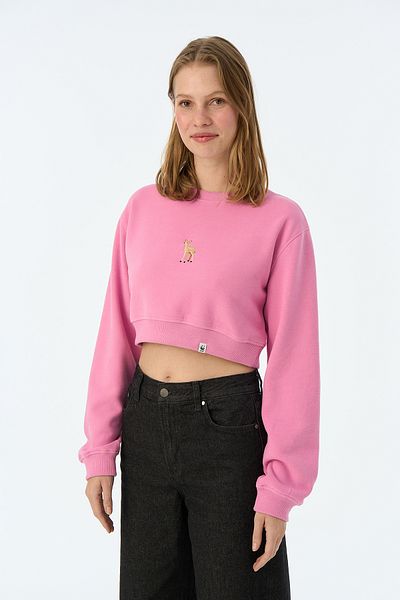 WWF Market سويت شيرت Ceylan SuperSoft Lilac Crop
