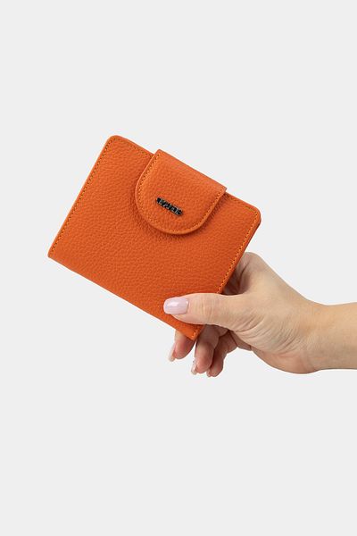 Grande 2818 Model Genuine Leather Women's Wallet - Flother Orange