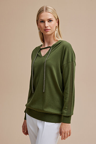 Naramaxx Kapüşonlu Triko Kazak