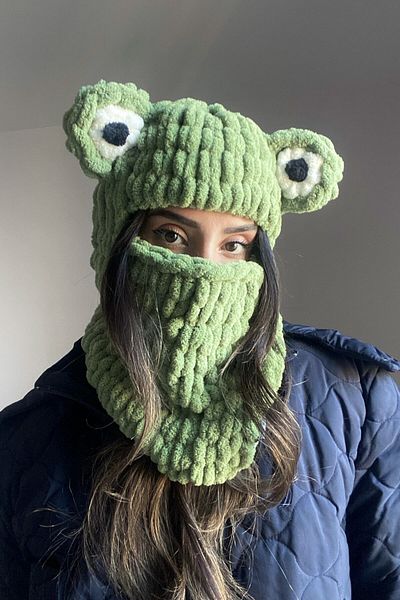 eksper hırdavat Khaki Color Frog Balaclava - Ski and Snowboard Mask