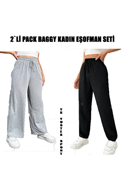 yx yustex sport Set de trening pentru femei, cu talie înaltă, largi și suprad...