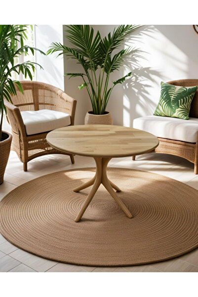 METSAN AKSESUAR Dora Ahşap Yuvarlak Masa