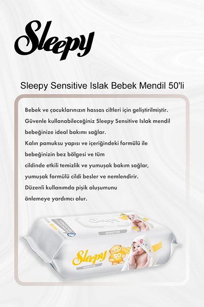 Sleepy Rosie Cotton Wet Baby Wipes - 50 Pack, Buy 5 and Pay 4