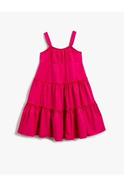 Koton Φόρεμα Midi Strap Flounce Ruffle
