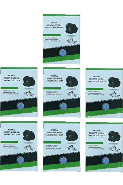 MUMİA MUMİYO İÇEREN TAKVİYE EDİCİ GIDA %100 Saf Mumiyo 30'lu Tablet Shilajit ...
