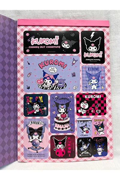 VİOLE ACCESSORİES Hello Kitty ve Kuromi Sticker Defteri/Sticker Albüm/Çıkartma Defteri