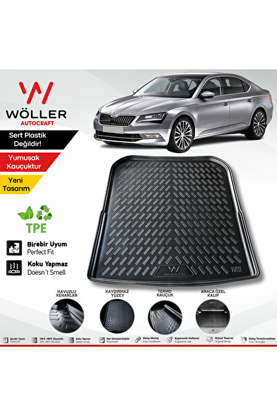 wöller Skoda Superb Bagaj Havuzu 2015 2024 Arası 3d Ultraflex Esnek