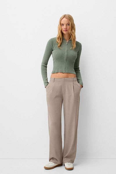 Bershka Low-rise baggy trousers