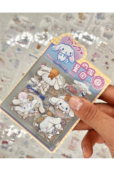 Kağıt Gemi Dükkan Sanrio Karakteri Cinnamoroll 25 Yaprak 170 Adet Sticker Set...