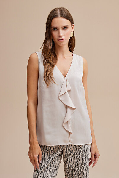 Naramaxx Fırfırlı Kolsuz Bluz