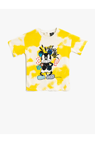 Koton T-shirt z nadrukiem Myszki Miki, licencjonowana bawełna