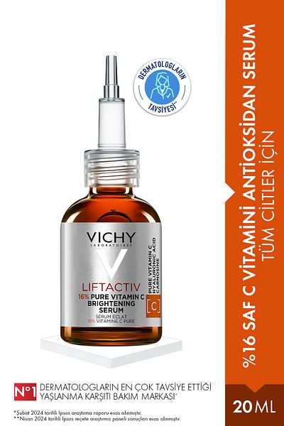 Vichy Liftactiv 16 % reines Vitamin-C-Antioxidans-Serum, 20 ml – für alle Hauttypen