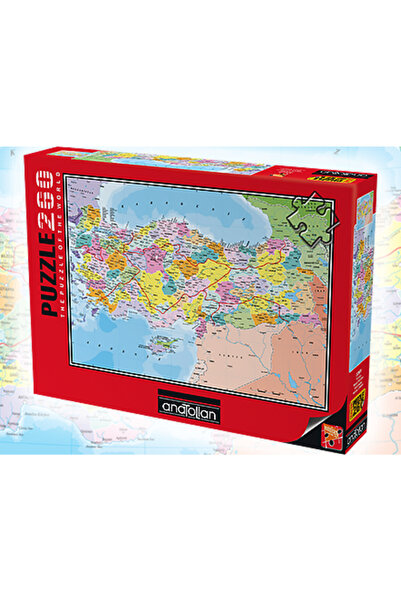 uzaktangelir Anatolian Puzzle Türkiye Siyasi Haritası 260 Parça