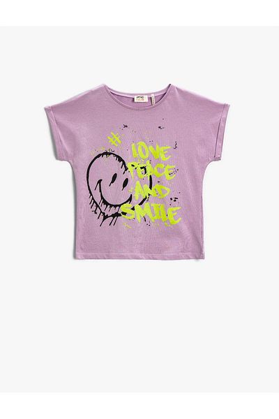 Koton Printed T-Shirt Short Sleeve Cotton