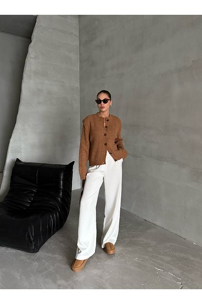 Laluvia Mustard Sleeve House Piece Cardigan- 241066