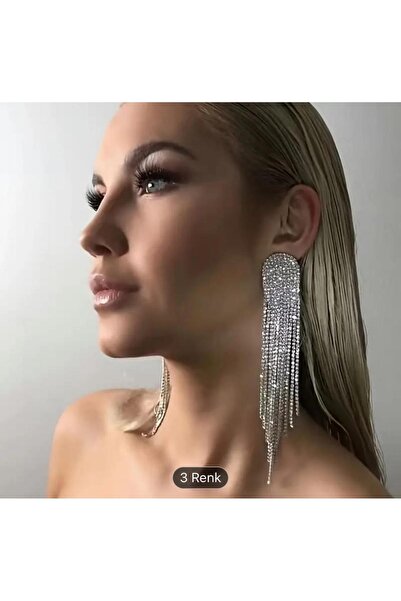 Miss Zirkonyum Gümüş Püsküllü Küpe