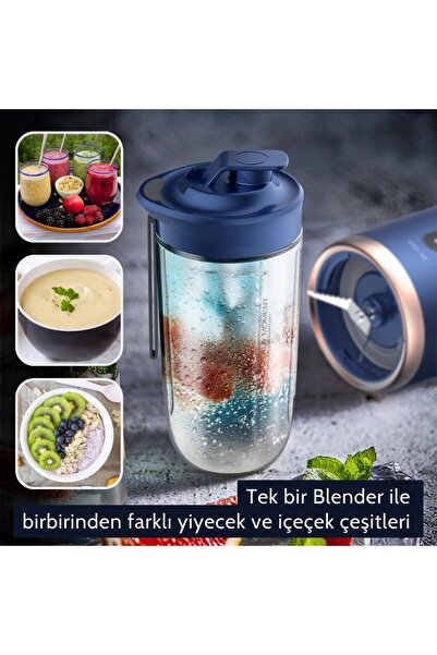 Deerma Blender Dem-nu6 Portatif Şarjlı Kişisel