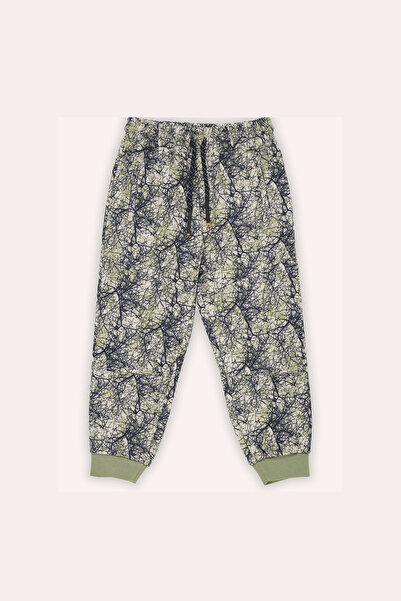 Panço Erkek Çocuk   Baskılı Bej Eşofman Altı