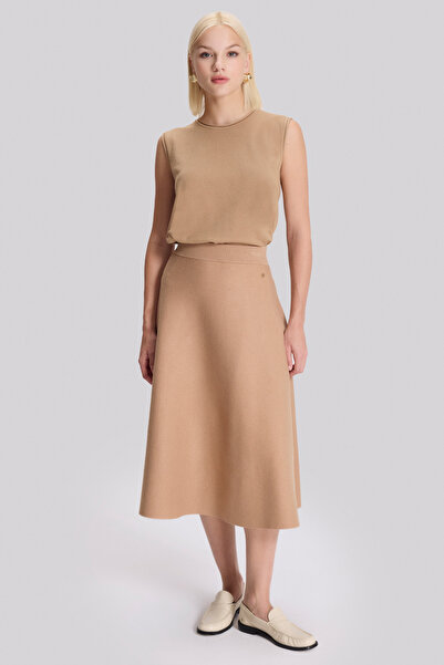 Naramaxx Midi Boy Triko Kloş Etek