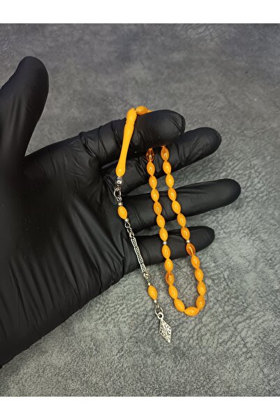 Mos Tespih Bilekboy Üst Düzey Hareli Toz Kehribar Tesbih