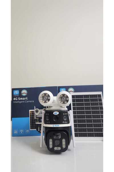 O-KAM Okam 3928 4g 6mp Dual Lens Güneş Panelli Solar Sirenli IMEI kayıtlı Güv...