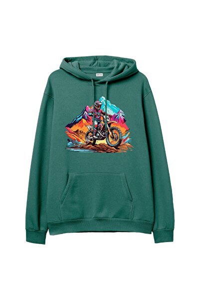 Orvia Life هوديي للدراجة النارية باللون الأخضر