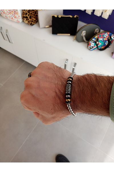 MODA Men's Stainless Steel Chain Bracelet - Stylish and Modern Design