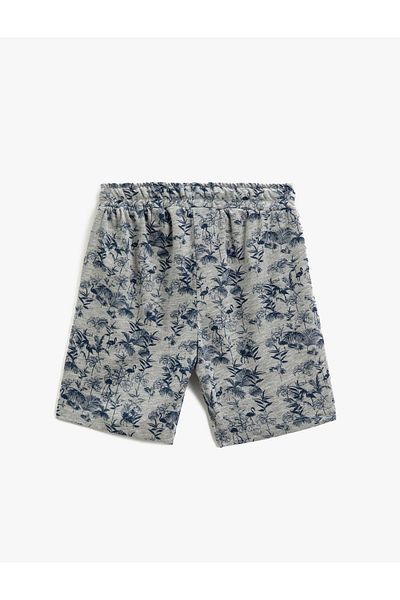 Koton Boy's Gray Patterned Shorts & Bermuda 3SKB40016TK