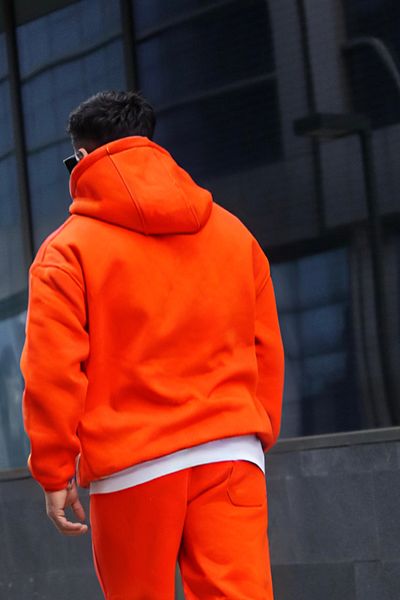 BayBayan Ανδρικό χοντρό, χρήσιμο, υπερμεγέθη Unisex φούτερ με κουκούλα
