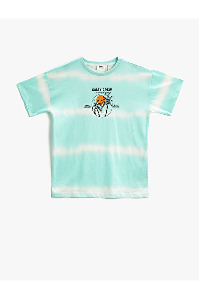 Koton Tricou cu model Tie Dye - Maneca scurta - Sosete din bumbac