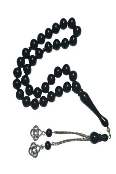 Ziu Arpa Kesim Oyma İmame Toz Kehribar Habbe 12X8.5 Mm Uzunluk 20 Cm Elif Vav...