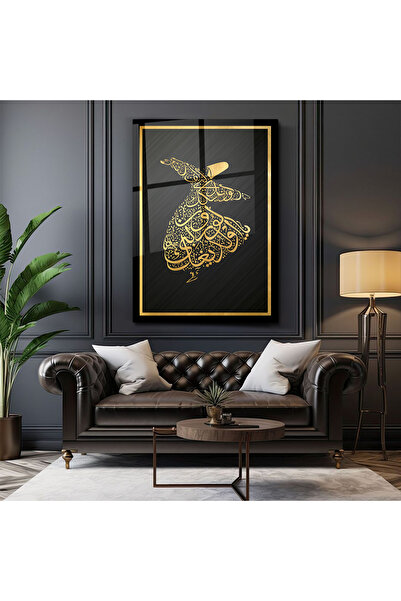 Genel Markalar 'Ya Olduğun Gibi Görün Ya Göründüğün Gibi Ol' Mevlana Sözü Dikey Cam Tablo