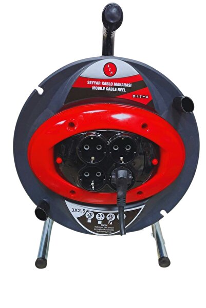 Spech Power AZM 3x2.5 30 Metre Taşınabilir 4 Prizli Seyyar Kablo
