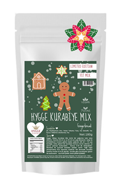 Hyggefoods Hygge Yılbaşı Kurabiye Mix - Zencefilli Ince Kurabiye Gingerbread Süpermix Limited Edition
