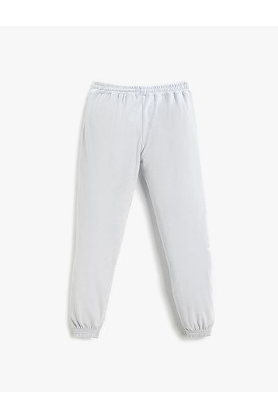 Koton Velvet Jogger tepláky s elastickým pasem