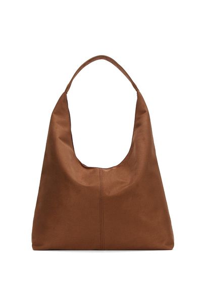 BAHELS Τσάντα ώμου Xl Size Brown Suede