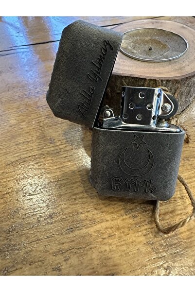 overcraft Leather Handmade El Yapımı Hakiki Deri Zippo Çakmak Benzinli Deri Çakmak Kılıfı