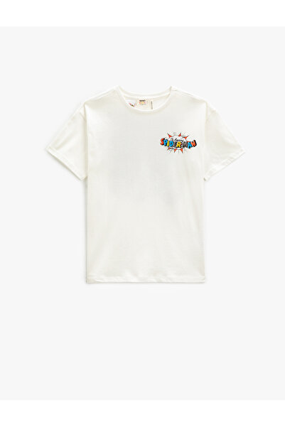 Koton Koszulka Spiderman z nadrukiem na plecach, licencjonowana koszulka z kr...