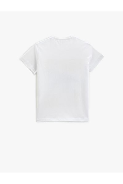 Koton Dinosaur Printed T-Shirt Short Sleeve Crew Neck Cotton