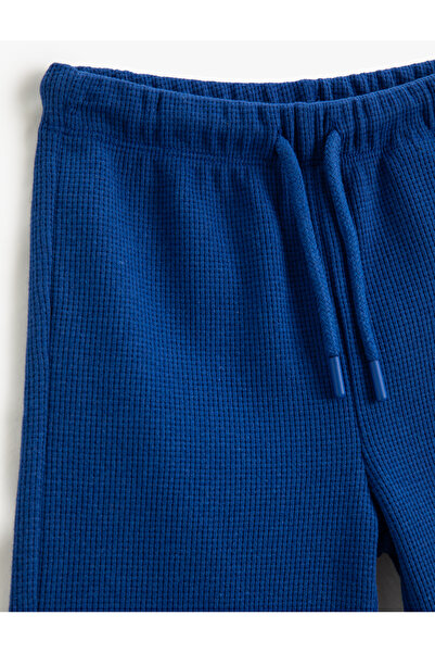 Koton Beli Bağlamalı Basic Şort Dokulu