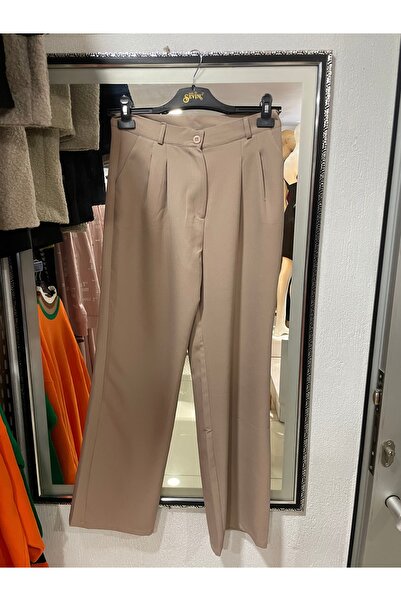 Yaren Moda Kadın kumaş plazzo pantalon (likrasızdır)