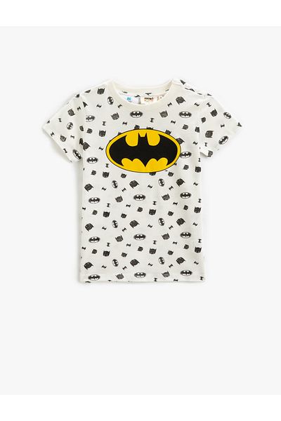 Koton Batman T-Shirt Printed Licensed Short Sleeve Crew Neck