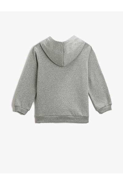 Koton Plain Boy Gray Sweatshirt 3wkb10102tk